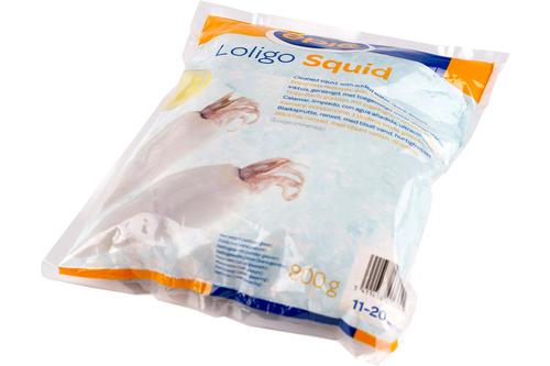 Squid small 11/20 with head bag 1 kg frozen